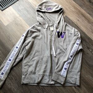 PINK Victoria's Secret Washington University Gray Hoodie Women’s Size Medium